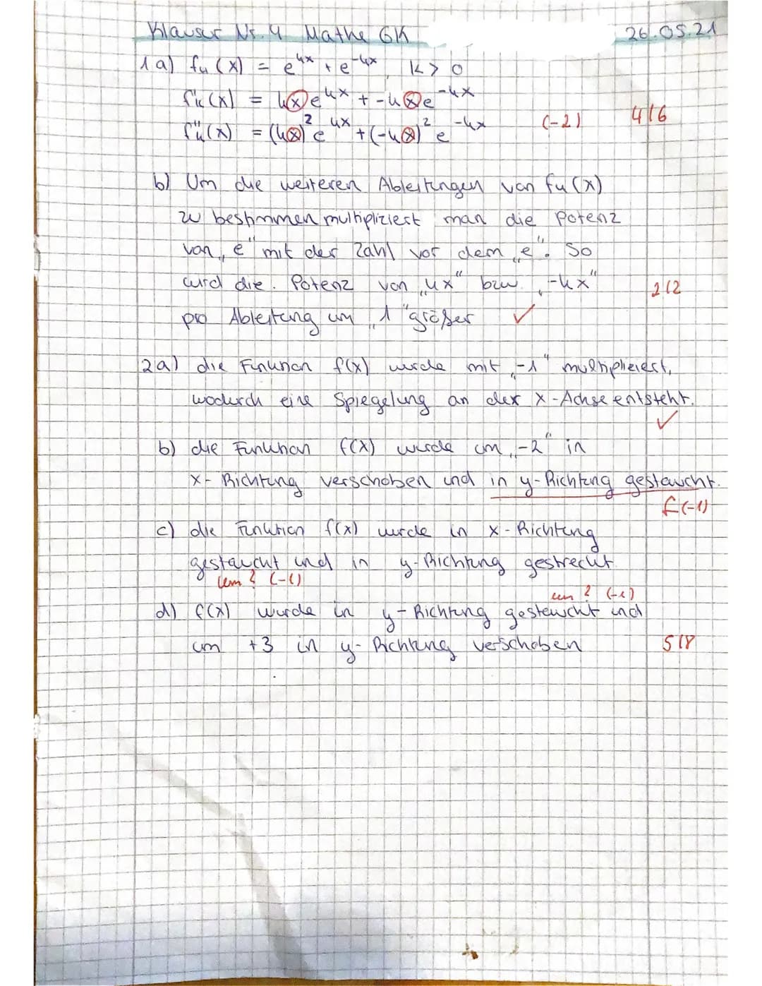 Teil 1:Hilfsmittelfreier Teil (max. 30 Minuten)
Q1 M G2
Mathematik
Aufgabe 1: Ableitungsregel begründen
Gegeben ist die Funktionsschar f(x) 