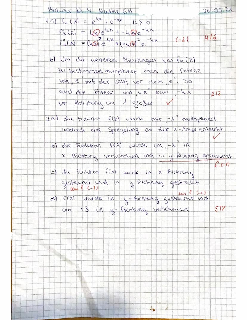 Teil 1:Hilfsmittelfreier Teil (max. 30 Minuten)
Q1 M G2
Mathematik
Aufgabe 1: Ableitungsregel begründen
Gegeben ist die Funktionsschar f(x) 