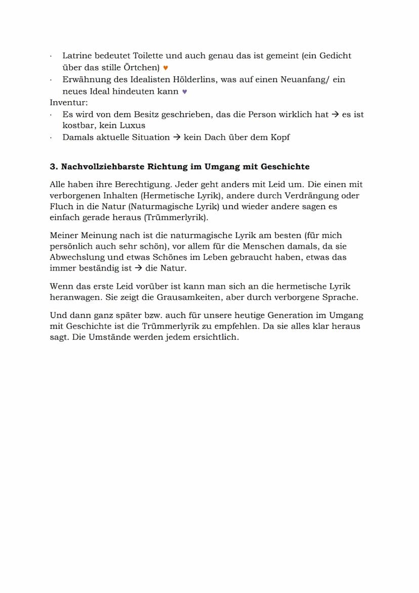 
<h2 id="hermetischelyrik">Hermetische Lyrik</h2>
<p>Die hermetische Lyrik kennzeichnet sich durch eine verschlüsselte Sprache, die nicht en