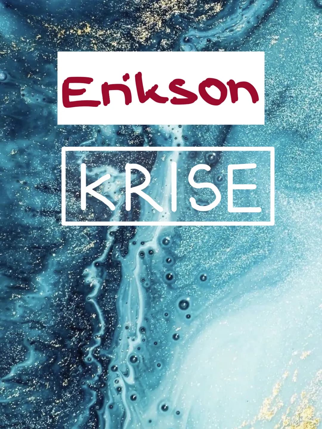 Erikson
KRISE Erikson
Erkson - Merkmale
Theorie der psycho-sozialen
Entwicklung
→
QUESTION
krise
= konflikt, aber keine Störung
•E. definier