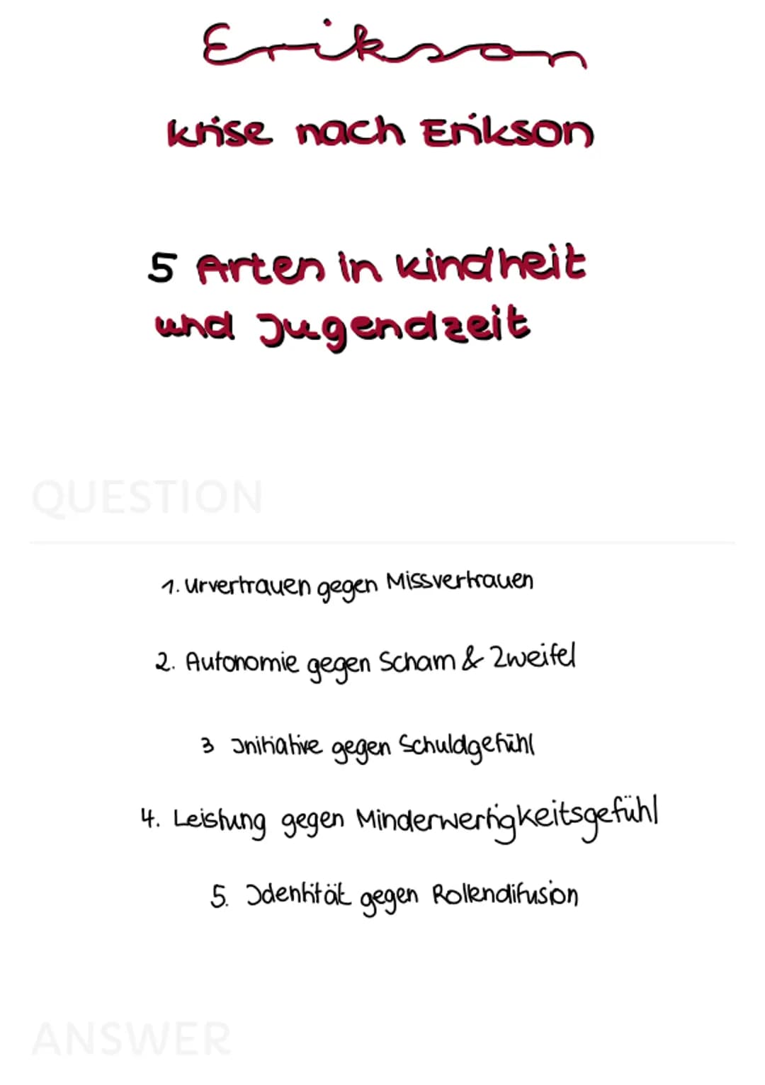 Eriksons 8 Stufenmodell der psychosozialen Entwicklung einfach erklärt