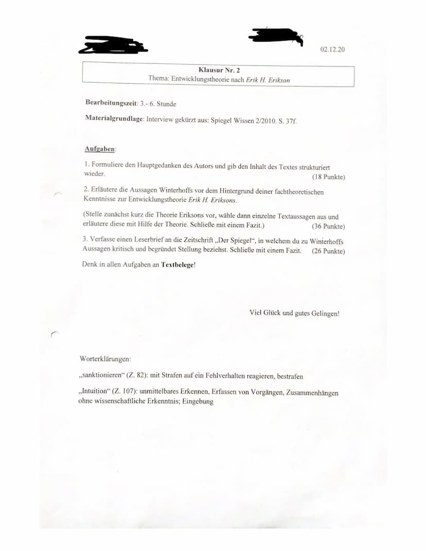 Auf dem Stand eines Zweijährigen"
viel damit zu tun haben könnte.
WINTERHOFF: [...] Die Pubertät ist eine Zeit sehen nicht, dass ihr eigenes