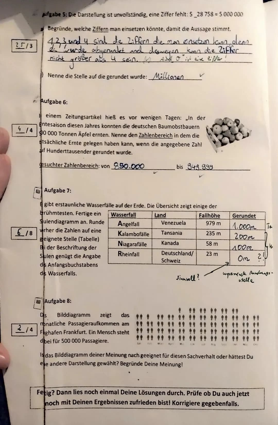 Klasse Se
Punkte: 24,75/30
2/2
2/2
Age
3,25/4
6 Ø
1/2, 1
Bearbeite alle Aufgaben gut leserlich und ordentlich! Löse die Aufgaben, die mit
si