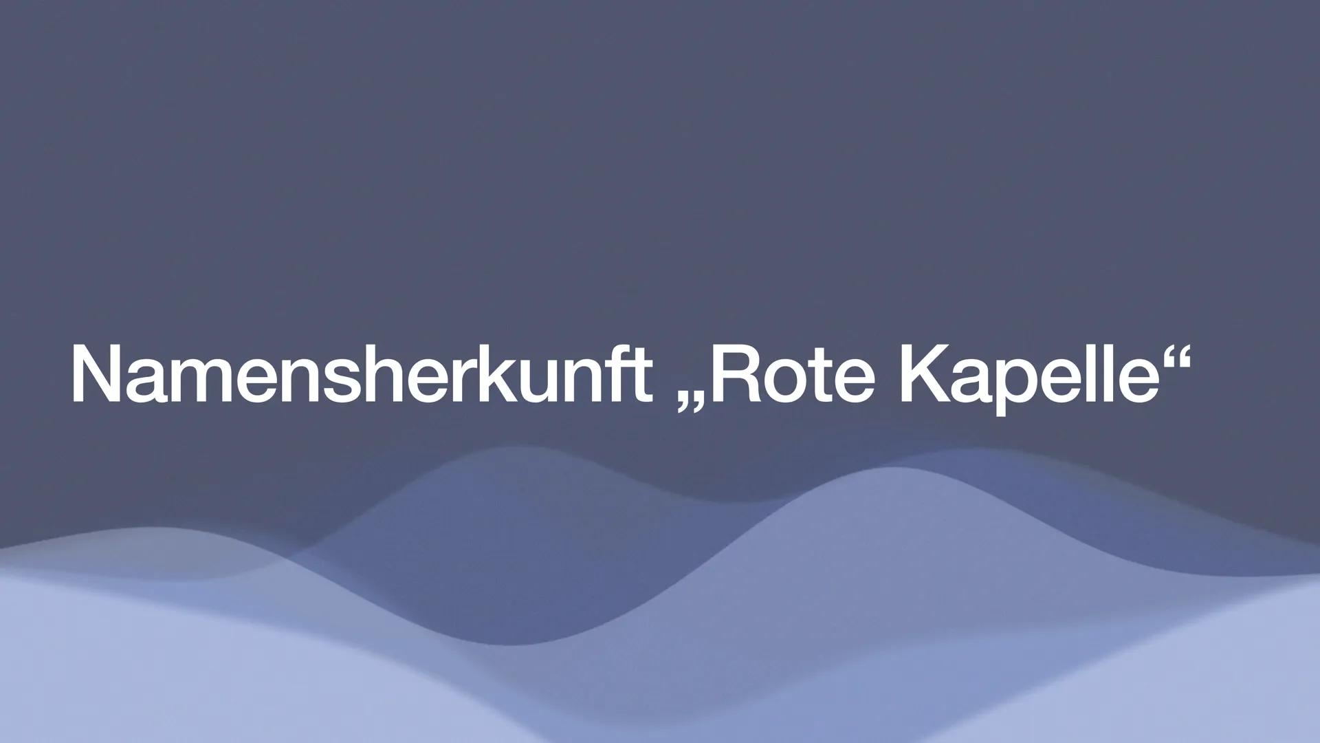 Die Rote Kapelle
Widerstand in Deutschland
Liv Dessel 10a Was ist die ,,Rote Kapelle"? Was ist die Rote Kapelle?
Kurze Zusammenfassung
Fahnd