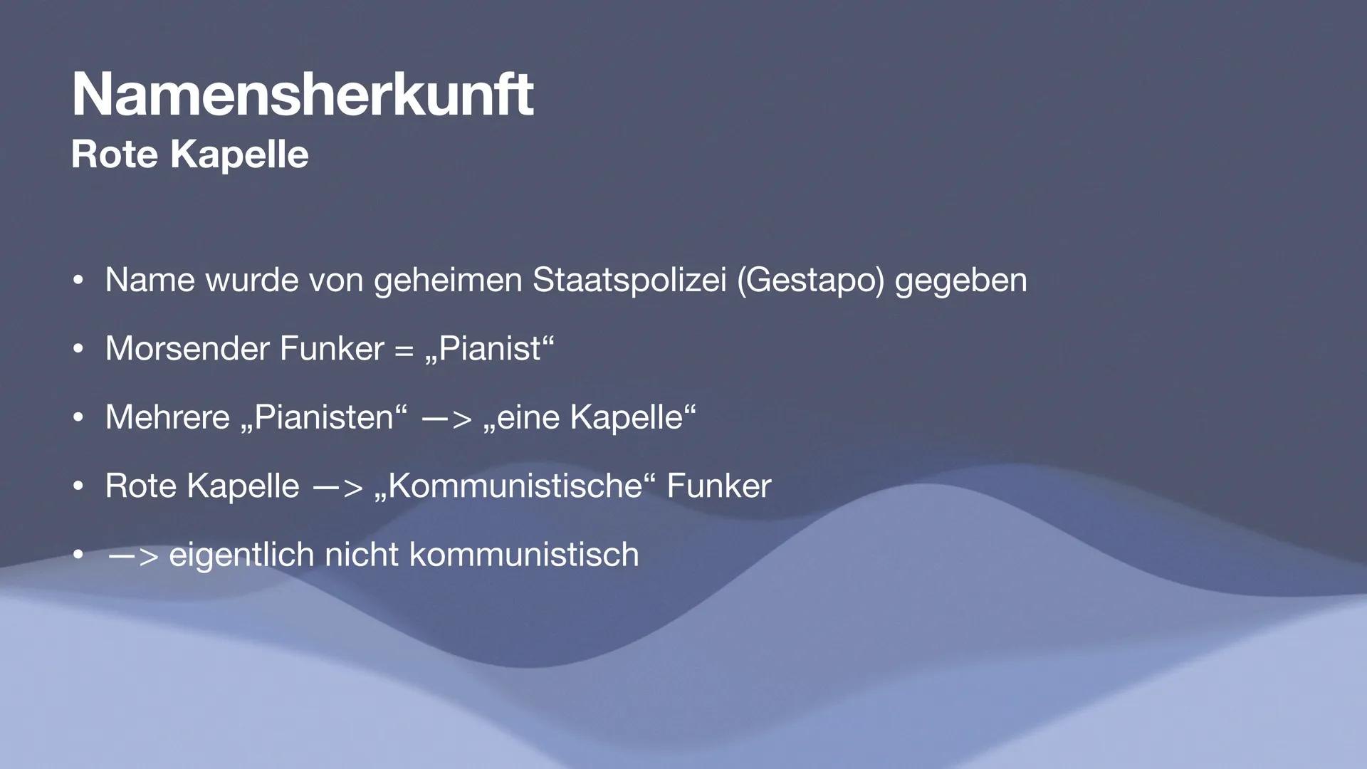 Die Rote Kapelle
Widerstand in Deutschland
Liv Dessel 10a Was ist die ,,Rote Kapelle"? Was ist die Rote Kapelle?
Kurze Zusammenfassung
Fahnd