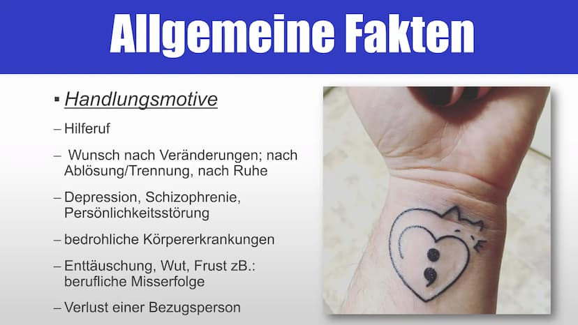 SUIZID
EIN
UNTERSCHÄTZTES
PROBLEM?
whate ■
■
■
■
Suizidversuche in Deutschland
Suizidraten - Weltkarte
Verherrlichung ?!
▪ 2 Personen
■
■
Gl