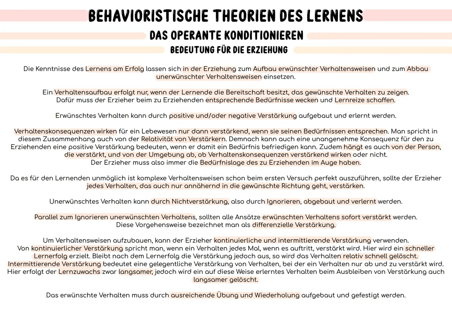 BEHAVIORISTISCHE THEORIEN DES LERNENS
MENSCHENBILD
DAS BEHAVIORISTISCHE MENSCHENBILD
Der Mensch ist ein Wesen, das nahezu ausschließlich von