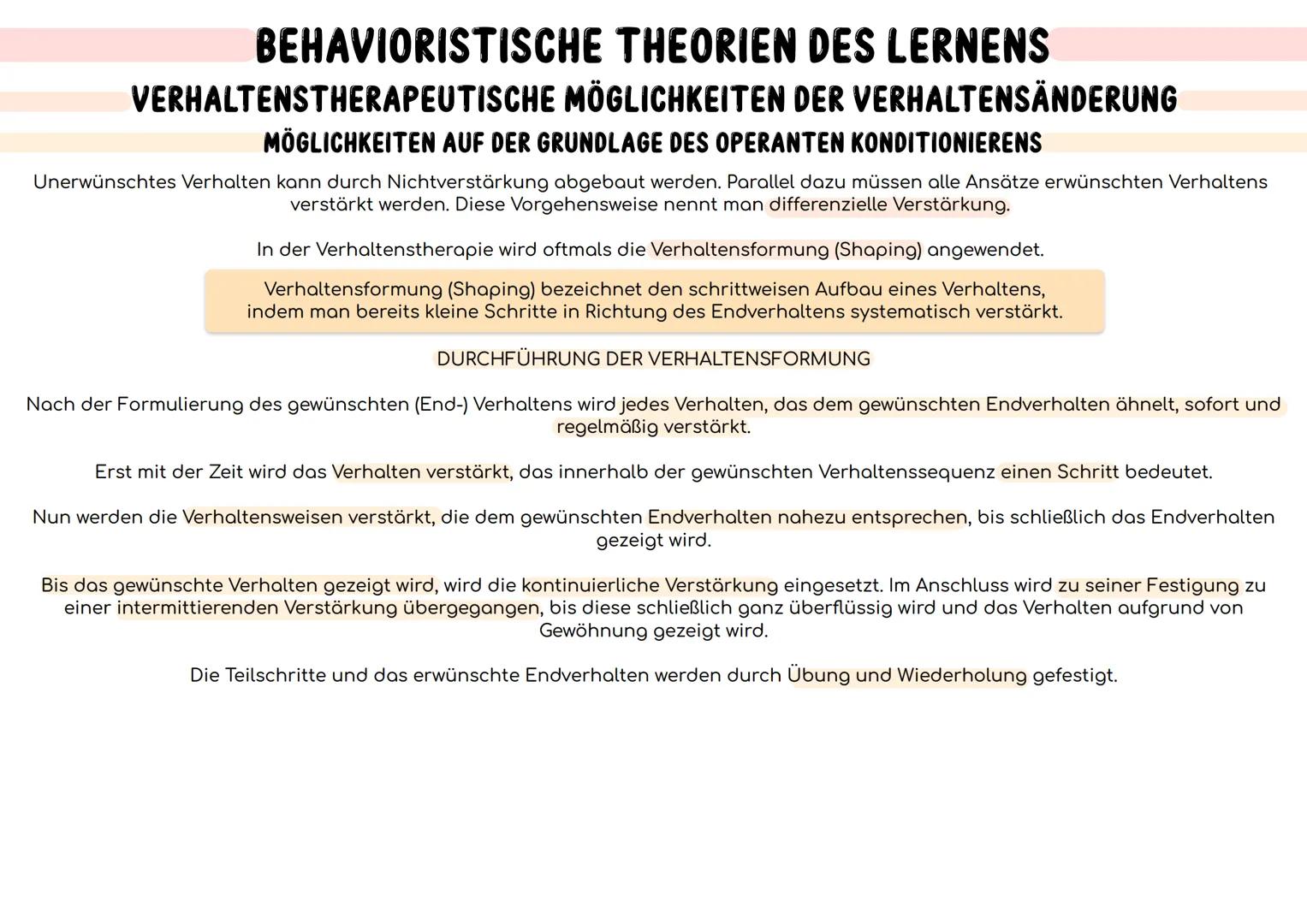 BEHAVIORISTISCHE THEORIEN DES LERNENS
MENSCHENBILD
DAS BEHAVIORISTISCHE MENSCHENBILD
Der Mensch ist ein Wesen, das nahezu ausschließlich von