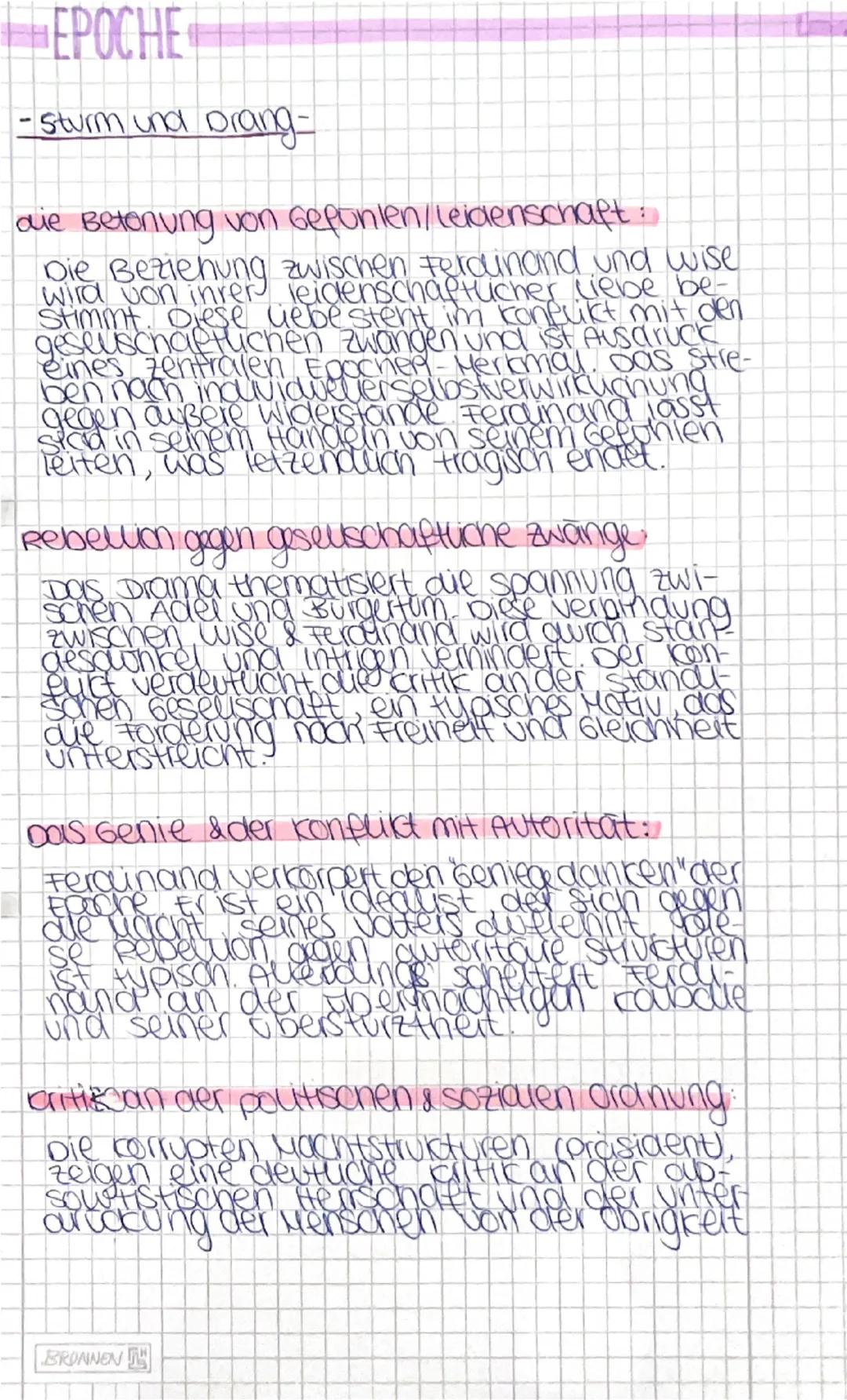 --- OCR Start ---
KABALE & LIEBE griedrich soniller
Eckaaten:
Titel: Kabale und uebe
Autor: Friedrich Schiller
Entstehung: 1784
Epoche: Stur