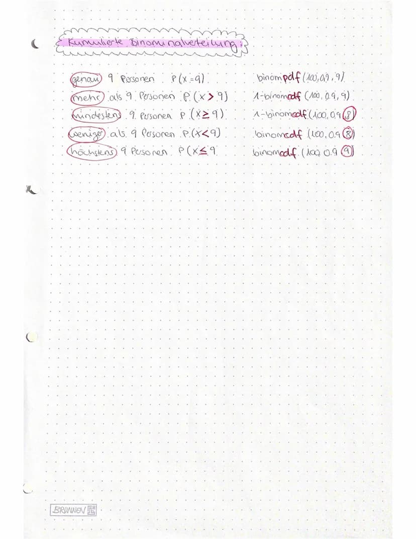 Stochastik
Themen:
-Lage parameter
-Streuungsparameter
-Zufalls versuche.
-Binominalkoeffizient
-Bernoulliversuch / ketten.
-kumulierte Bino