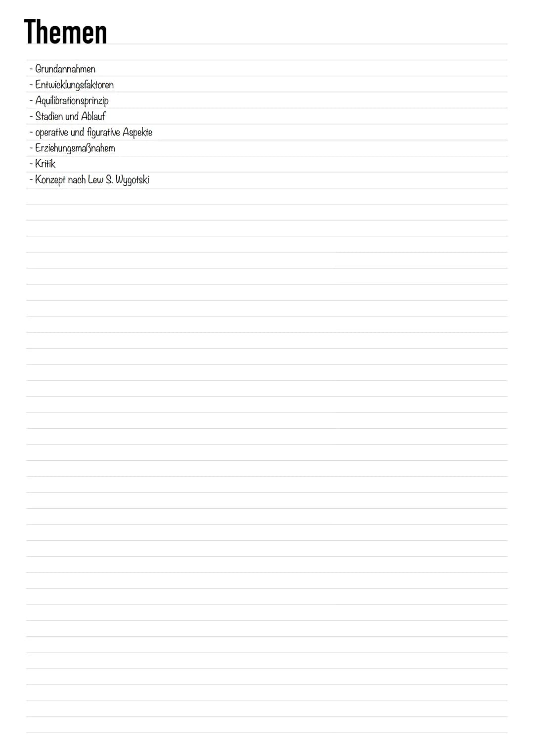 
<h2 id="grundannahmen">Grundannahmen</h2>
<p>Die Theorie von Jean Piaget handelt von der kognitiven Entwicklung von Kindern, die durch eine
