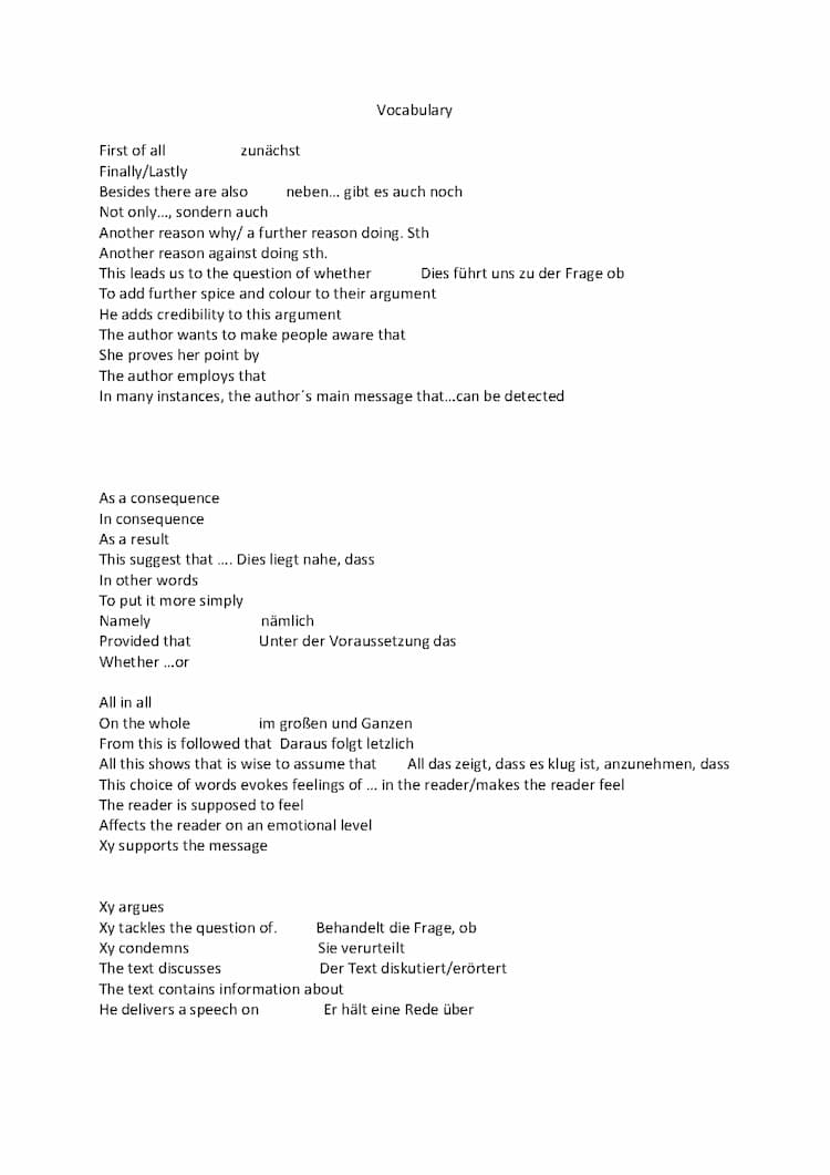 Know Formulierungshilfen Englisch Lk  thumbnail