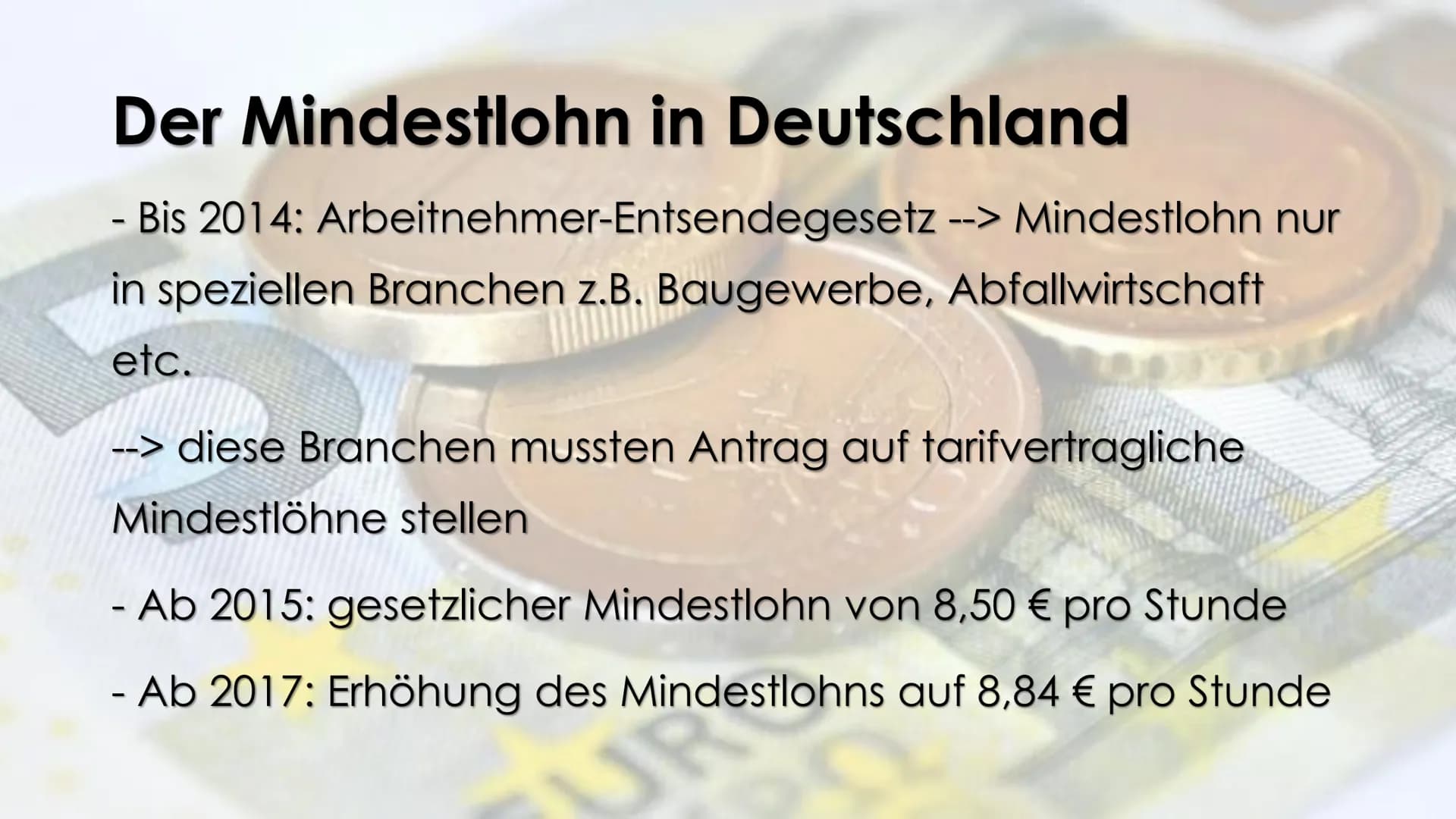 Der gesetzliche
Mindestlohn
5%
Wachstumsbremse oder Schutz ausgebeuteter Arbeitnehmer?!
URO Der gesetzliche Mindestlohn -
Wachstumsbremse od