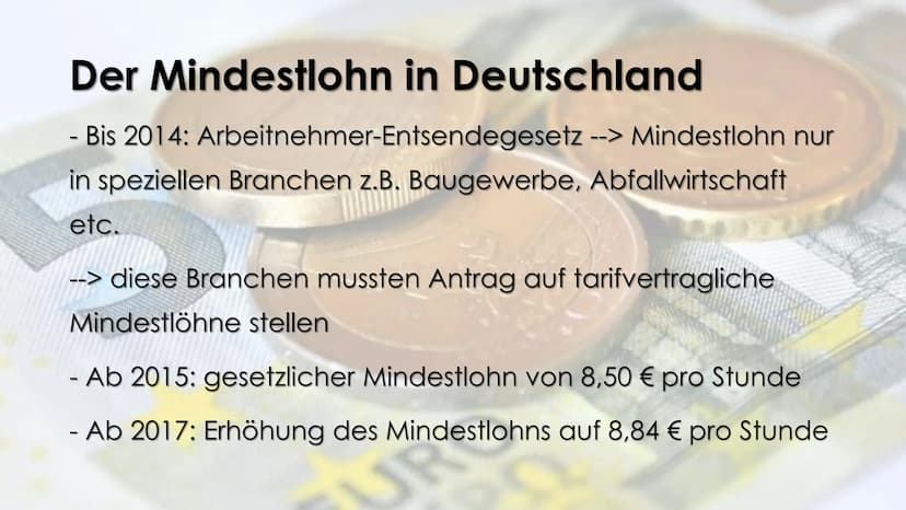Der gesetzliche
Mindestlohn
5%
Wachstumsbremse oder Schutz ausgebeuteter Arbeitnehmer?!
URO Der gesetzliche Mindestlohn -
Wachstumsbremse od