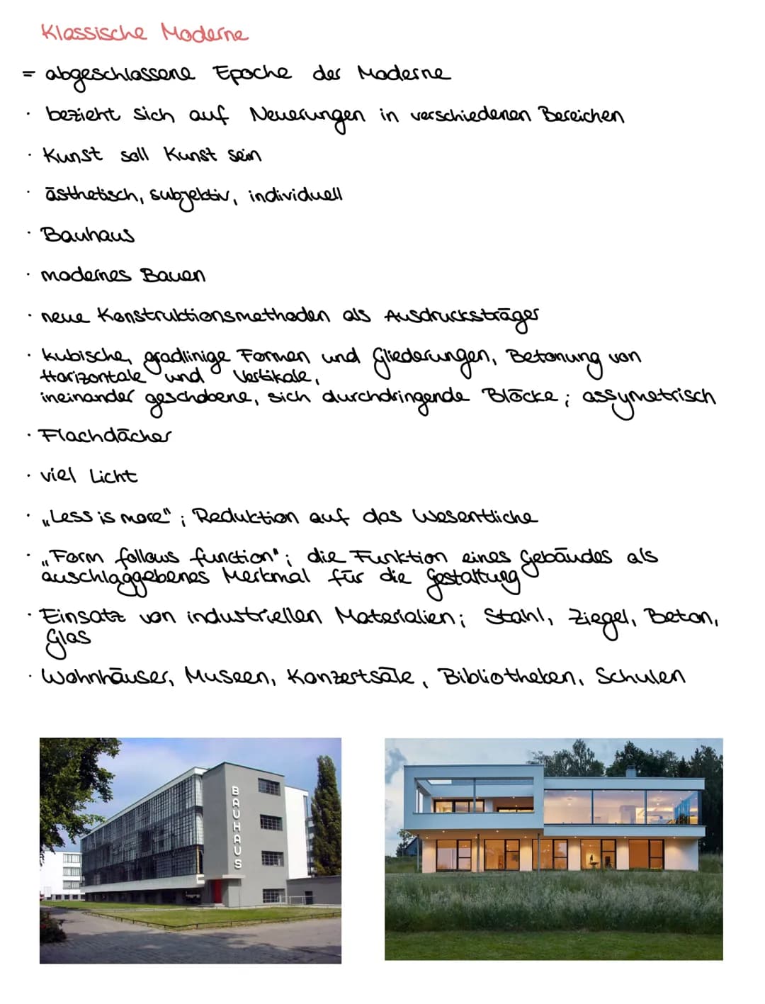 Kriterien zur Werk analyse der Architektur /
→>> Allgemeine Daten
=>Begriffe
Architekt
Zeitliche Einordnung
Wohnbau, Villa (Privater Bau)
•S