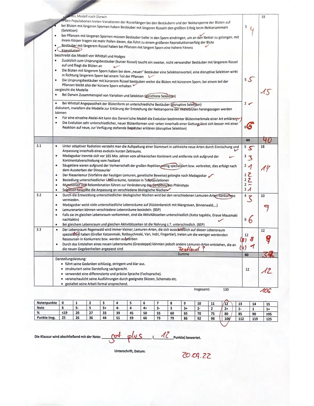 LK Q2
Gesamtschule
1.2
Aufgabe 1: Bakterienresistenz - Ergebnis des Zufalls oder gezielte Anpassung?
(34 Punkte)
1.3
1.1 Stellen Sie dar, wi