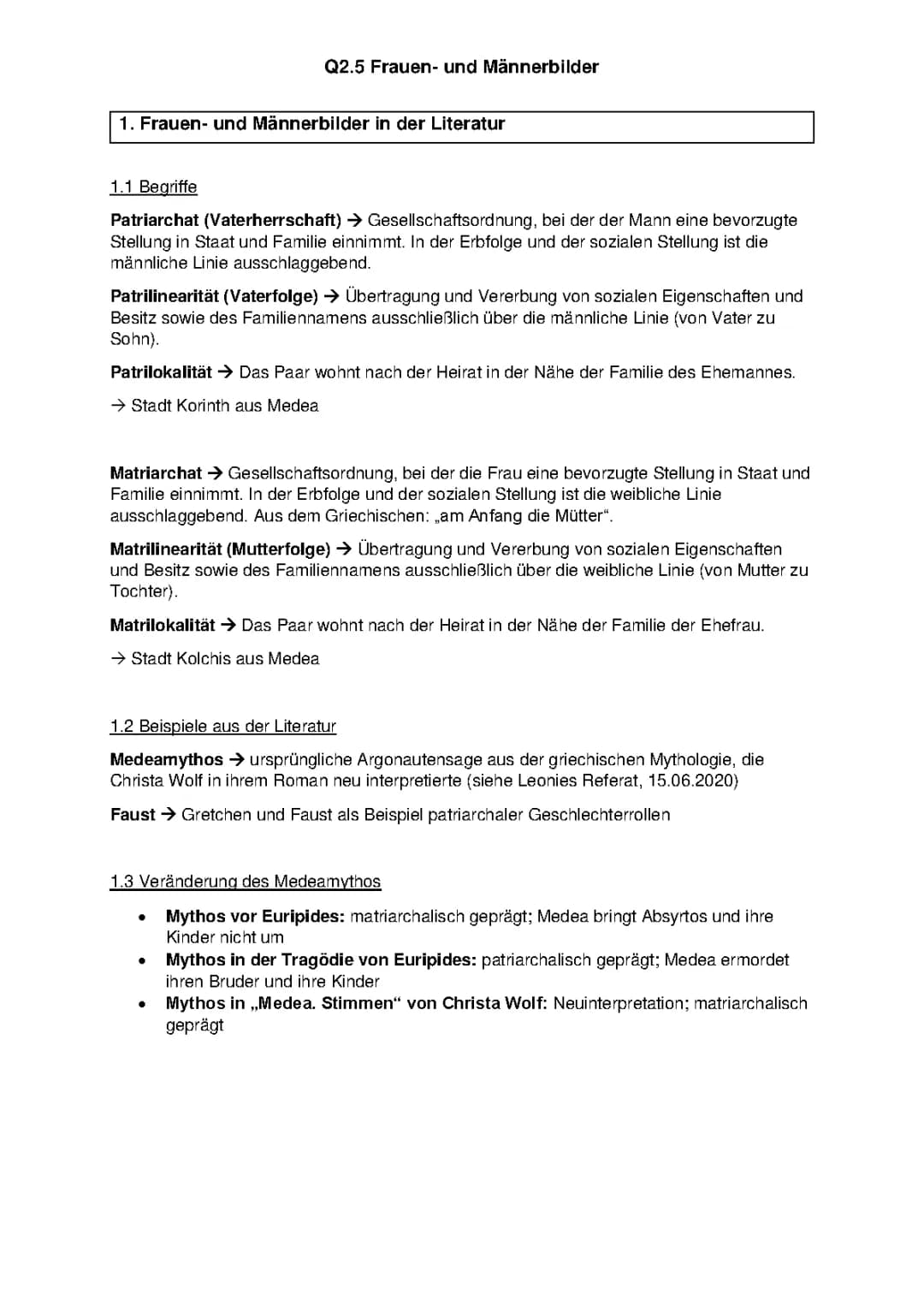 Das Frauenbild in der Literatur: Romantik, Klassik und das Patriarchat vs. Matriarchat