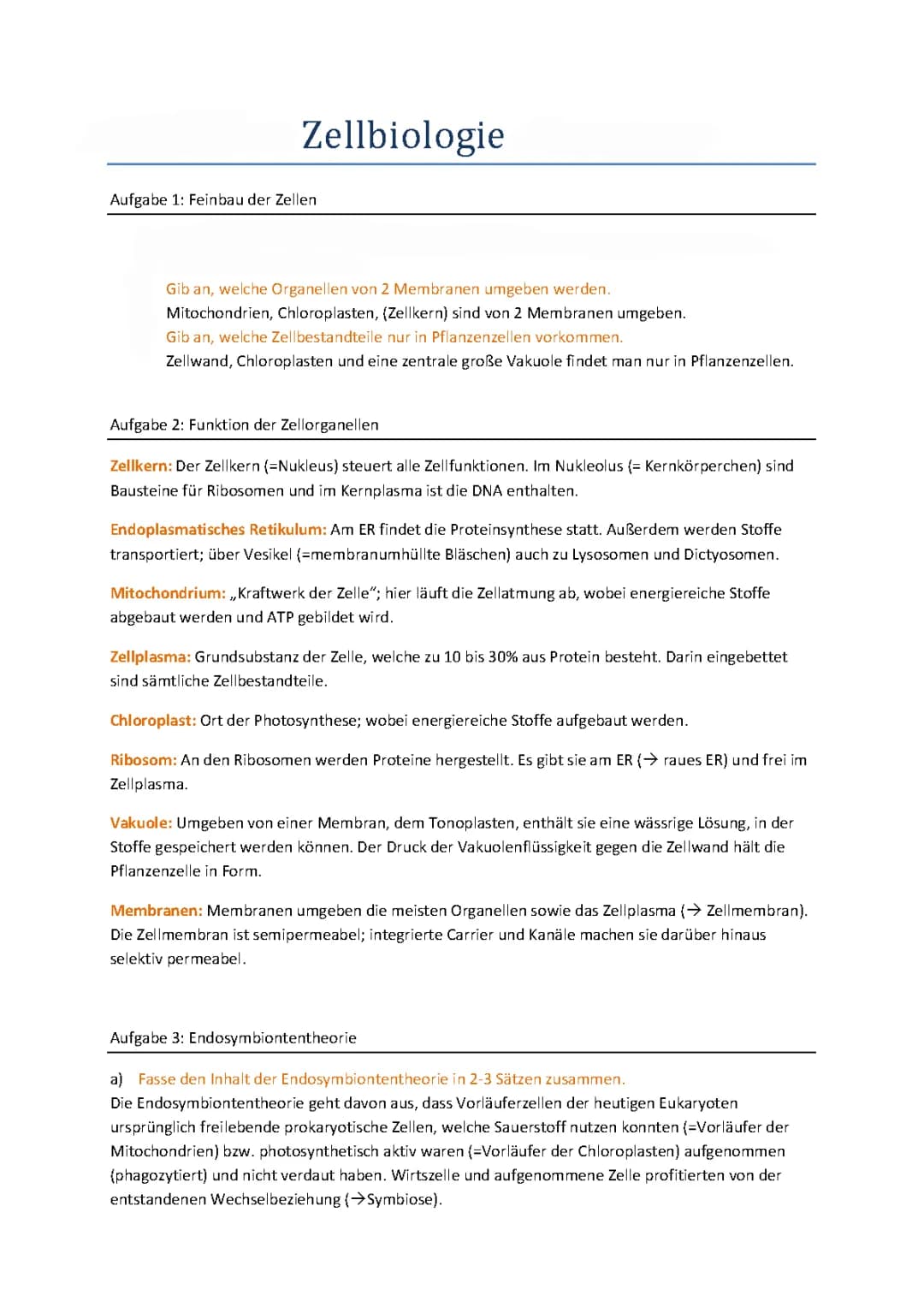 Zellbiologie 