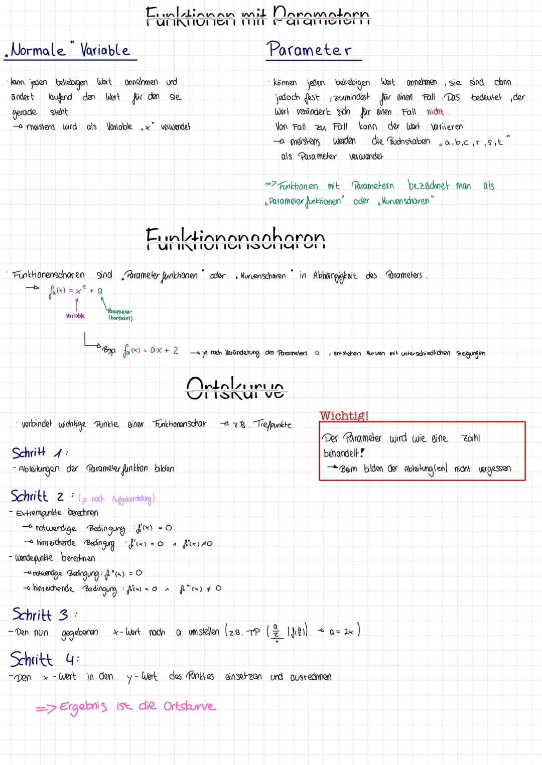 „Normale" Variable
·kann jeden beliebigen Wert annehmen und
ändert laufend den Wert für den sie
gerade steht
- meistens wird als Variable .x