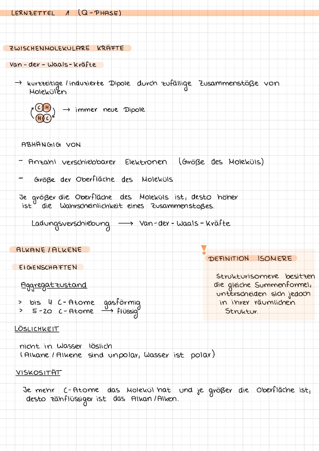Alkane und Alkene