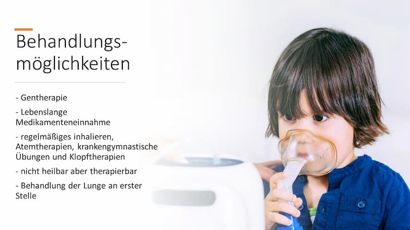 Mukoviszidose
Biologie 12.2 Inhalt
●
●
Ursachen
• Genetische Vererbung
• Betroffene Organe und Anzeichen einer
Erkrankung
Diagnostik
●
Allge