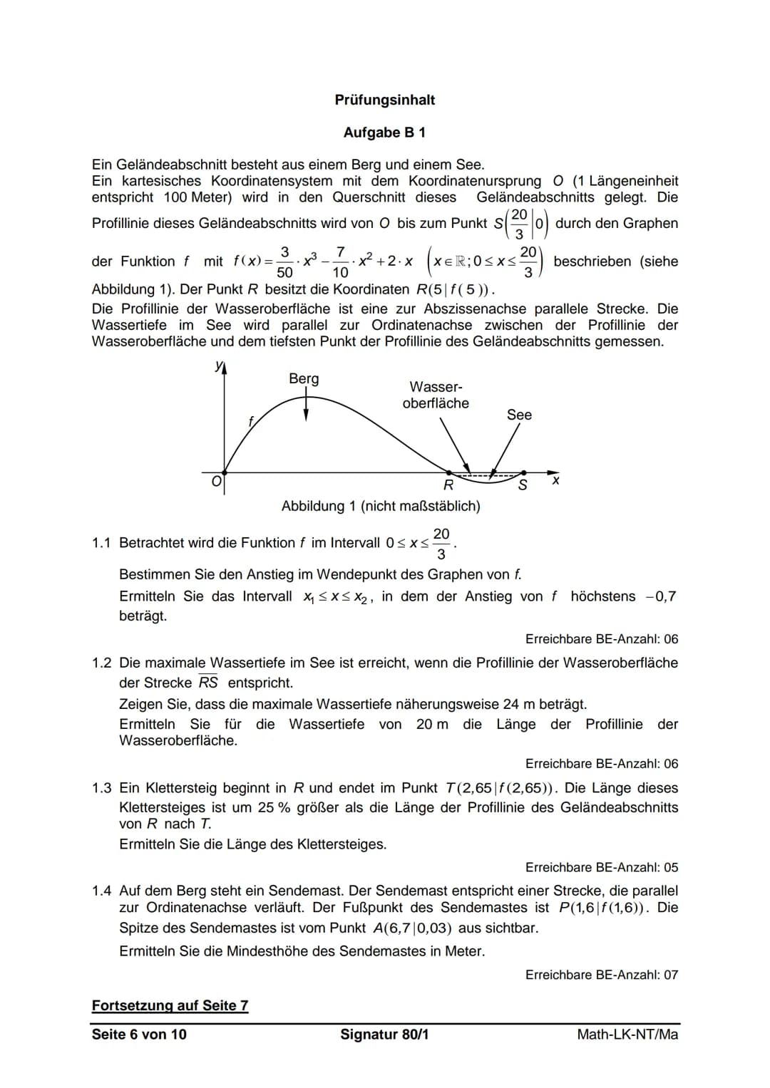 Sächsisches Staatsministerium
für Kultus
Schuljahr 2018/19
Schriftliche Abiturprüfung
Leistungskursfach Mathematik
Geltungsbereich:
- allgem