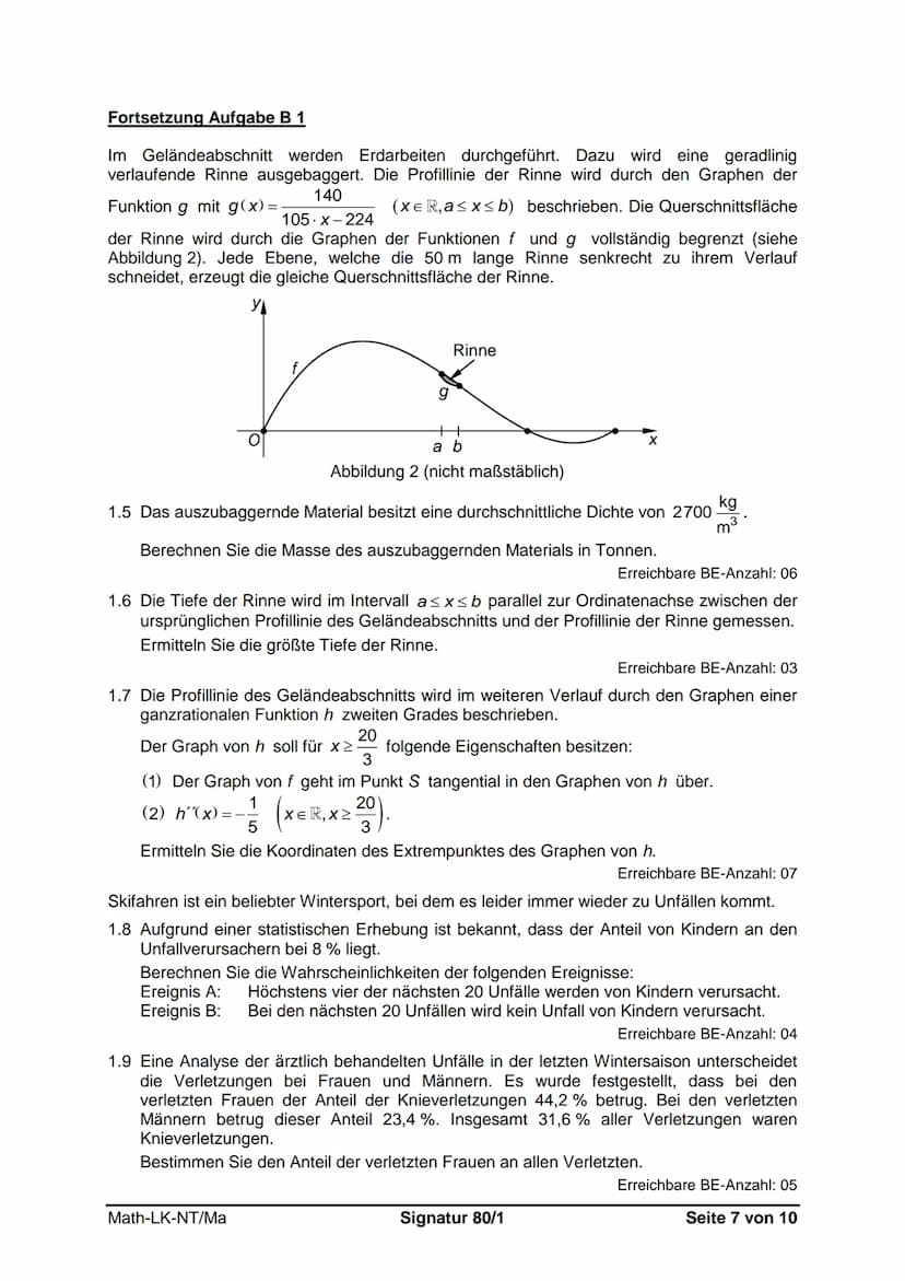 Sächsisches Staatsministerium
für Kultus
Schuljahr 2018/19
Schriftliche Abiturprüfung
Leistungskursfach Mathematik
Geltungsbereich:
- allgem