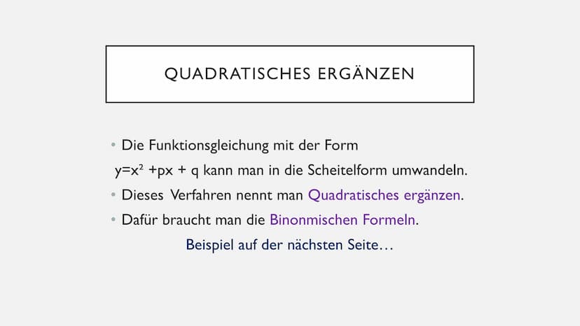 QUADRATISCHE FUNKTIONEN
Parabeln, Funktionsgleichungen usw...
Erstellt von Serpil Bindal am 07.Februar 2021 ●
●
●
●
●
●
●
●
INHALT
Was sind 