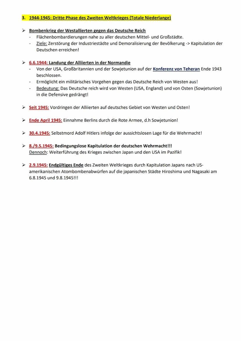 Der Zweite Weltkrieg
Verlauf des Krieges
1.9.1939: Überfall auf Polen
Deutsche Truppen (Wehrmacht) greifen nach vorgetäuschten Grenzüberfall