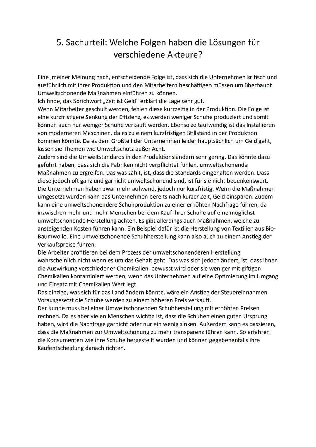 Staatliches Sportgymnasium Joh. Chr. Fr.
GutsMuths
Problemstudie
Thema: Globalisierung - Schuhproduktion
Verfasst Von
Sozialkunde
Abgabeterm