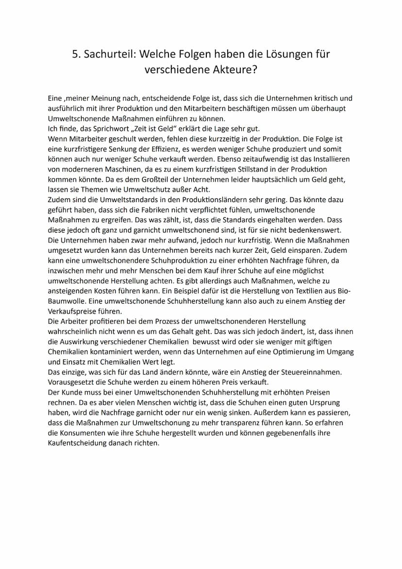Staatliches Sportgymnasium Joh. Chr. Fr.
GutsMuths
Problemstudie
Thema: Globalisierung - Schuhproduktion
Verfasst Von
Sozialkunde
Abgabeterm