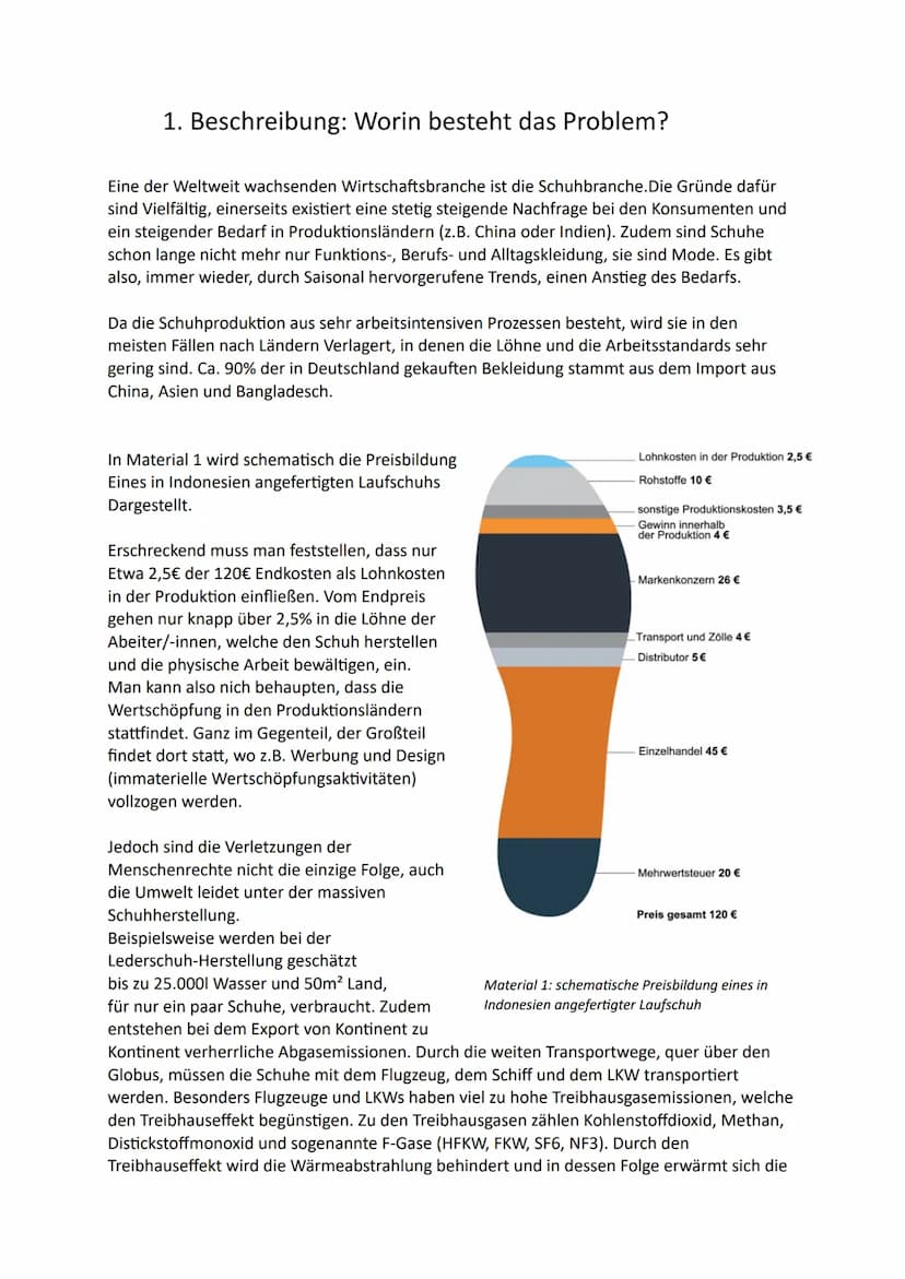 Staatliches Sportgymnasium Joh. Chr. Fr.
GutsMuths
Problemstudie
Thema: Globalisierung - Schuhproduktion
Verfasst Von
Sozialkunde
Abgabeterm