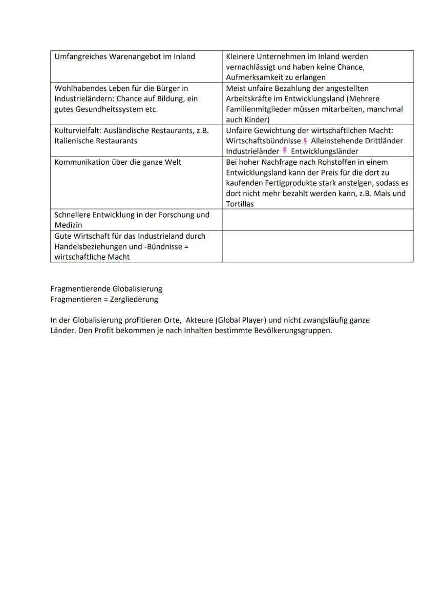 Globalisierung
Was ist die ,,Globalisierung"?
Globalisierung ist die Bezeichnung für die zunehmende Entstehung weltweiter Märkte für
Waren, 