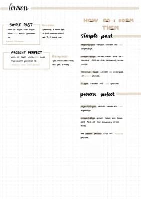 Know  simple past und present perfect  thumbnail
