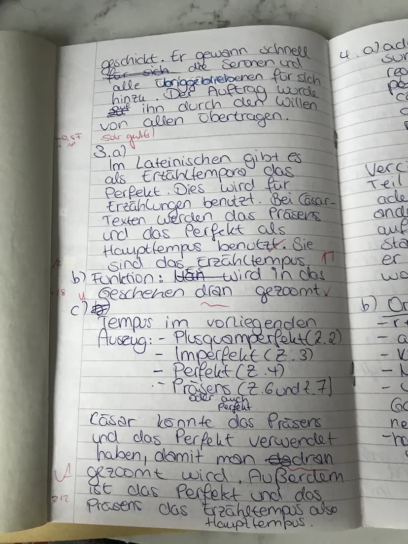 Klassenarbeit Nr. 1
Im Jahre 52 v. hat Cäsar alle freien gallischen Stämme unter die Herrschaft des römischen
Volkes gebracht. Dem jungen ad