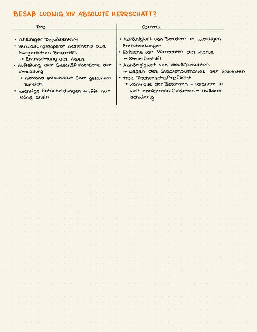 DEFINITION
Regierungsform - absolute Mornachie
→ ein Mensch hat absolute Kontrolle / Herrschaft
→ macht Gesetze für Staat ohne dass man kont