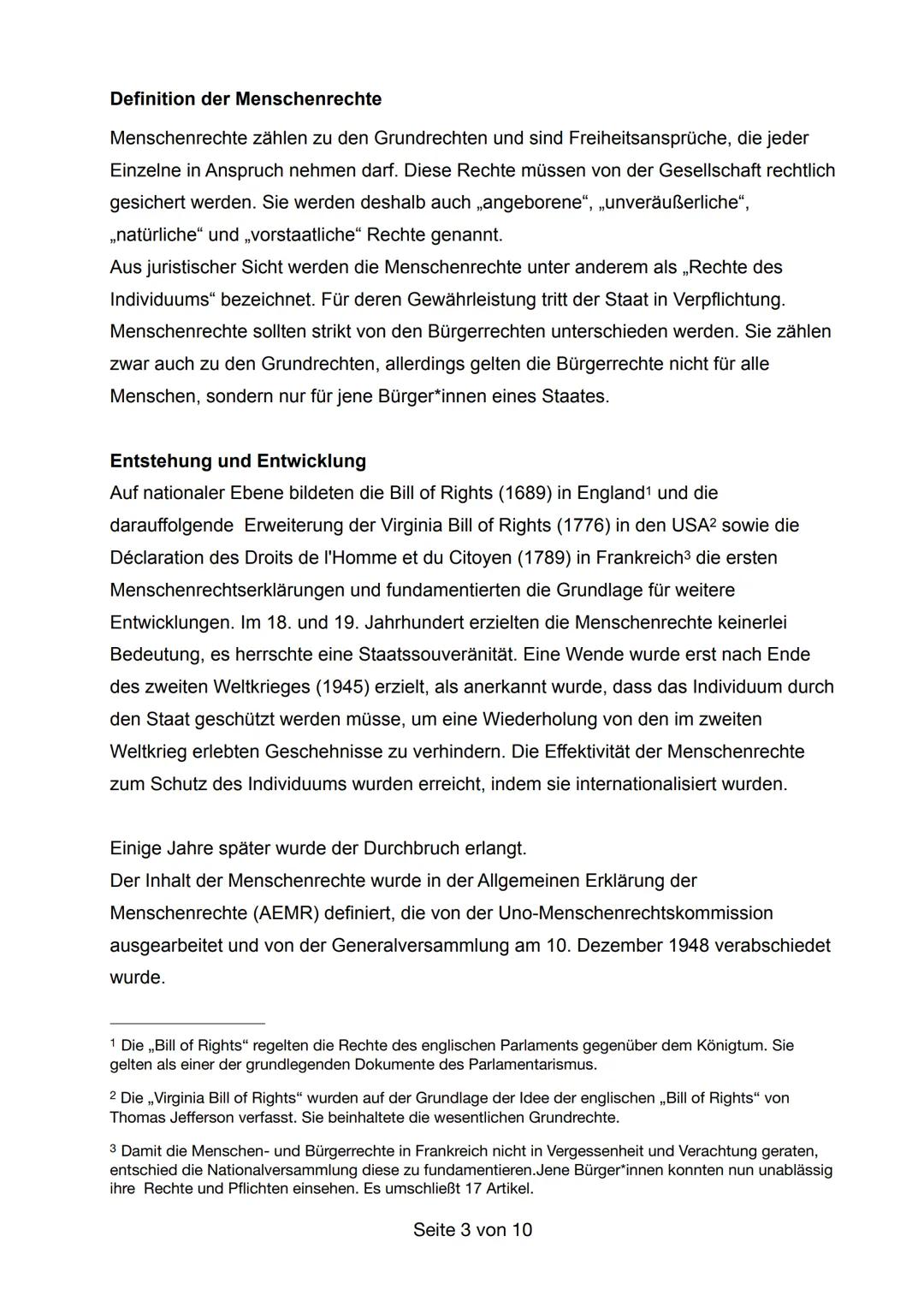 *Name der Schule*
Unterrichtsfach:
Fachlehrer/in:
Schüler/innen:
Abgabedatum:
Menschenrechte und
Menschenrechtsverletzungen weltweit
Seite 1