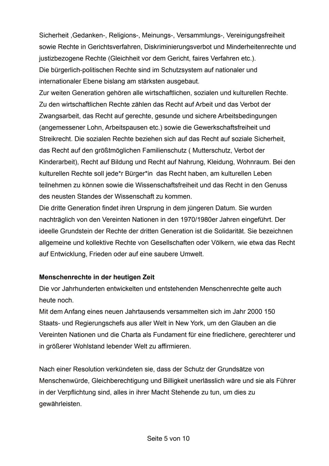 *Name der Schule*
Unterrichtsfach:
Fachlehrer/in:
Schüler/innen:
Abgabedatum:
Menschenrechte und
Menschenrechtsverletzungen weltweit
Seite 1