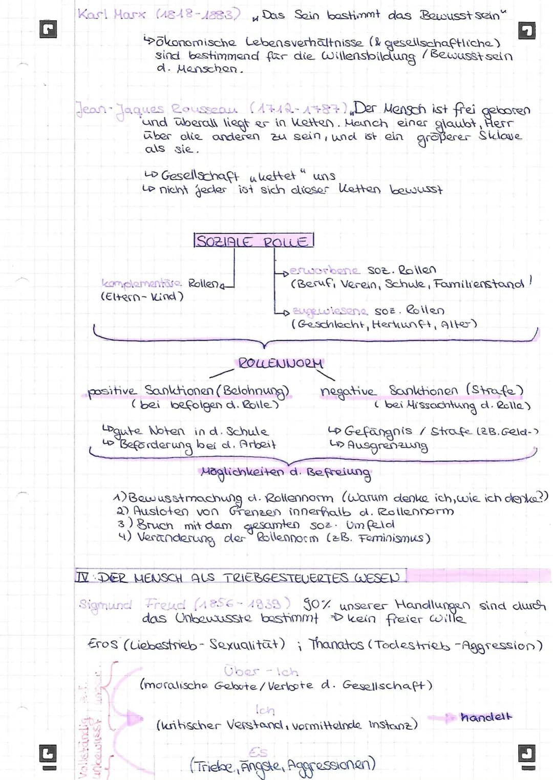 Freiheit
> Unabhängigkeit von zwingenden Faktoren
L> Handlungsfreiheit: Abwesendheit von Zwang
(Handlungsspielraum innert. & außert. Weinges