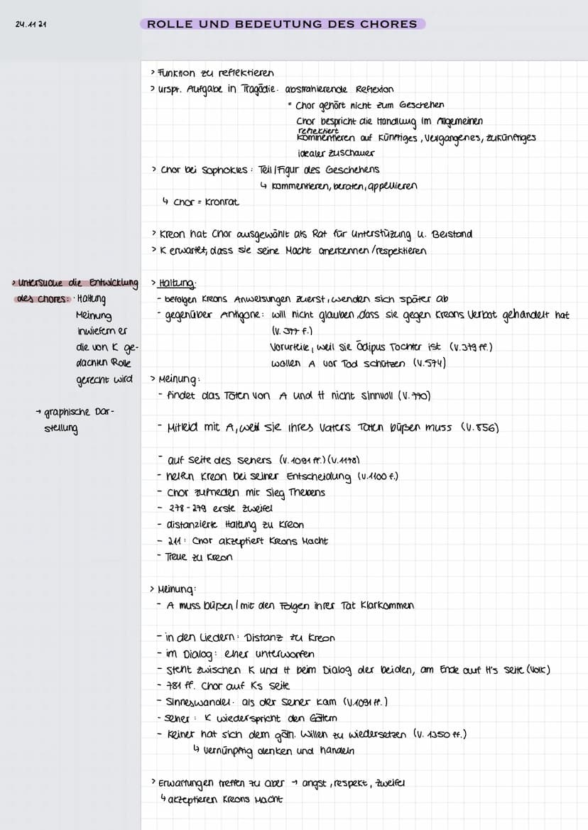 11.11.21
ANTIGONE - PROLOG
Aufgabe: →vers 1-gg lesen.
→ Situation
→ Haltung von Antigone und Ismene
Situation
> Gespräcu der Schwestern aber
