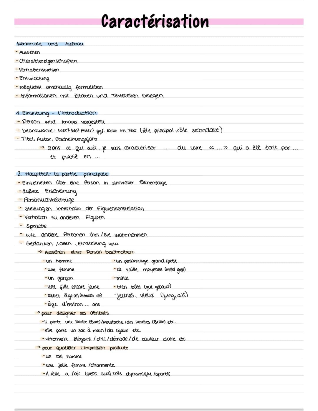 1. Ausgangstext richtig verstehen
Gesamtaussage verstehen.
- wichtige Dinge / Schlüsselwörter markieren.
L'examen
Einleitung - l'introductio