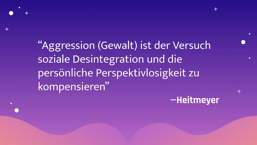 Desintegrations-
Verunsicherungs-
Gewalt Konzept
Heitmeyer
Cynthia D. Schömer
70
+ 01
Integration /
Desintegration
Integrationsdimesionen/
D