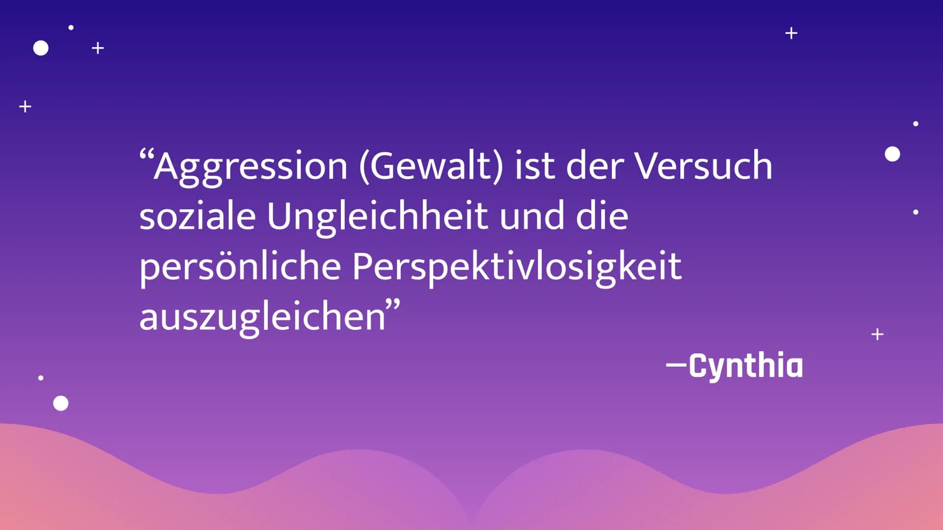 Desintegrations-
Verunsicherungs-
Gewalt Konzept
Heitmeyer
Cynthia D. Schömer
70
+ 01
Integration /
Desintegration
Integrationsdimesionen/
D