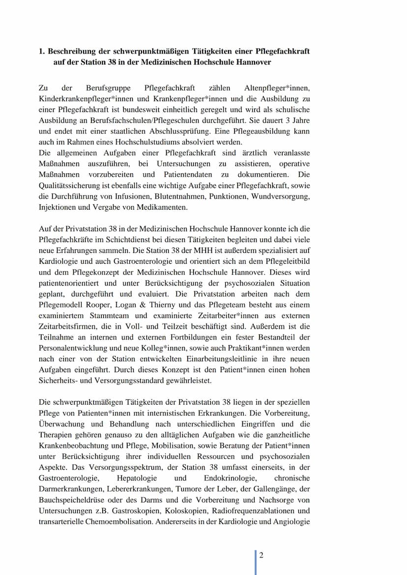 M+H
04.10. 15.10.
2021
Praktikumsbericht
Medizinische Hochschule
Hannover
Von: Mia Götze Inhaltsverzeichnis
Inhaltsverzeichnis...........
1.