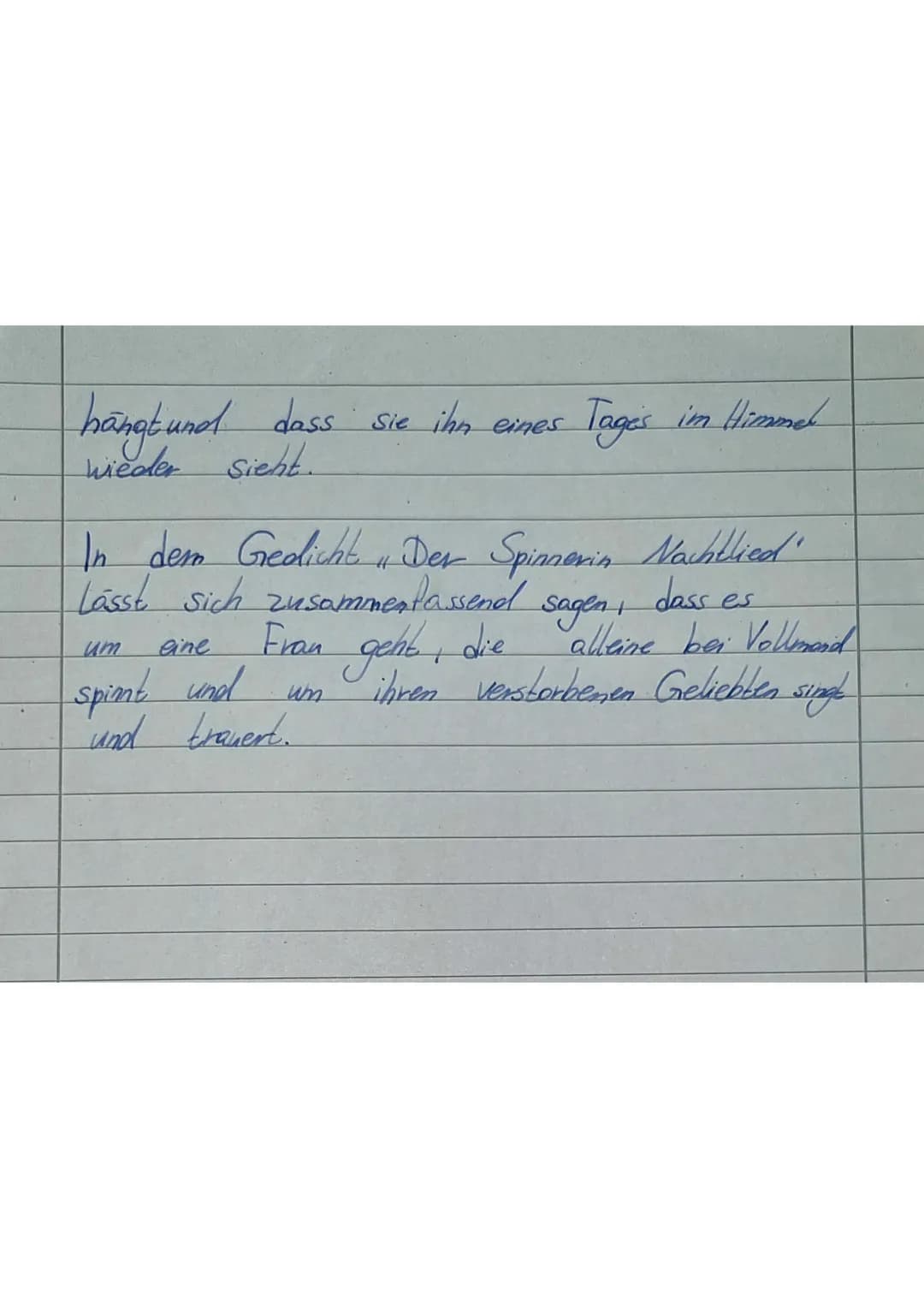 Analyse Der Spinner in Nauthlied
In dem dem Gedicht, Der Spinnerin Nachklied"
geschrieben
von Clemens Brentano, aus dem
Jahre 1802, geht.
um