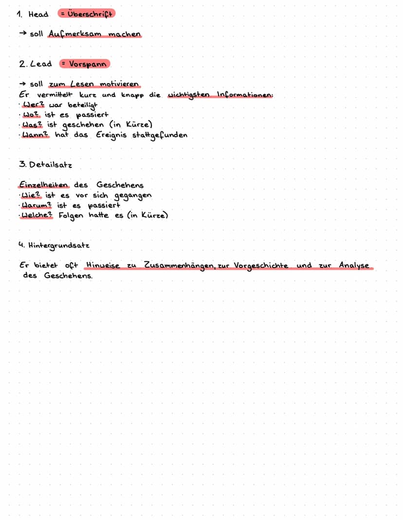 Journalistische Textsorten,
Nachricht
Bei einer Nachricht wird der Sachverhalt
objektiver Weise mitgeteilt
Erläuterung: Eine Nachricht infor