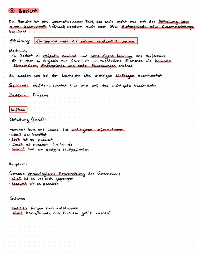 Journalistische Textsorten,
Nachricht
Bei einer Nachricht wird der Sachverhalt
objektiver Weise mitgeteilt
Erläuterung: Eine Nachricht infor