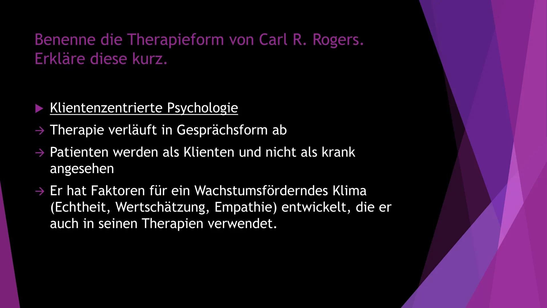 Humanistische
Psychologie
Die ,,dritte Kraft" der Psychologie →Die ,,dritte" Kraft der Psychologie
Entstehung:
Psychologie: Humanistische Ps