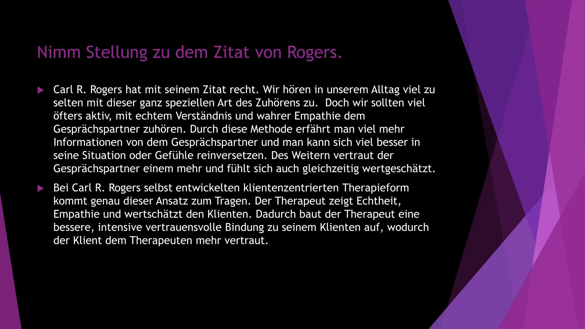 Humanistische
Psychologie
Die ,,dritte Kraft" der Psychologie →Die ,,dritte" Kraft der Psychologie
Entstehung:
Psychologie: Humanistische Ps