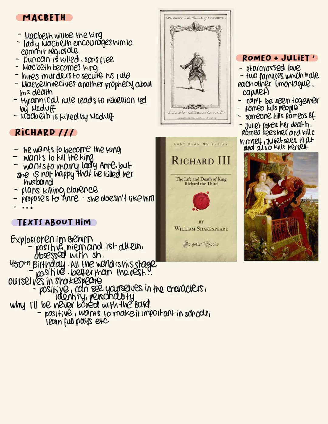 Shakespeare
FACTS
- Early 17th century
one of the most famous playwrights
The "Bard"→ Dichter
- Influence on society & monomental presence i